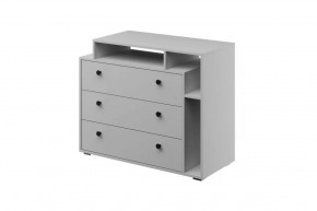 Оскар Комод 3 ящика Белый снег в Увате - uvat.mebel-tymen.ru | фото