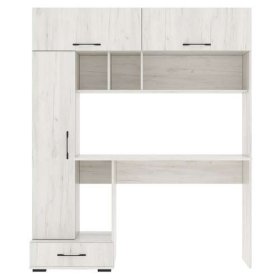 Стол компьютерный "ПКС- 1" (ш1500*г570*в1800мм), ЛДСП дуб крафт белый (Памир) в Увате - uvat.mebel-tymen.ru | фото