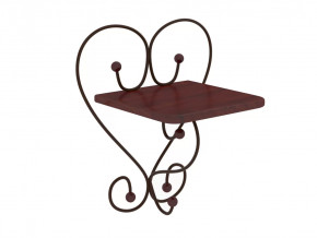 Полка настенная Милсон коричневая в Увате - uvat.mebel-tymen.ru | фото