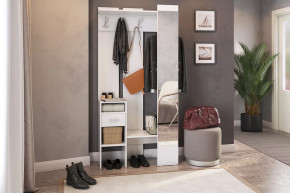 Прихожая Агата белый рамух в Увате - uvat.mebel-tymen.ru | фото