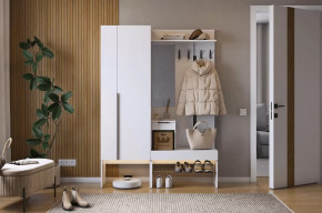 Прихожая Баско К2 белое дерево в Увате - uvat.mebel-tymen.ru | фото