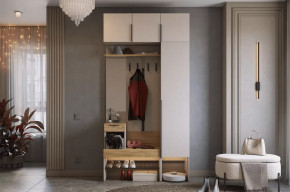 Прихожая Баско К4 кашемир/дуб крафт золотой в Увате - uvat.mebel-tymen.ru | фото