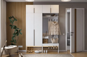 Прихожая Баско К5 белое дерево в Увате - uvat.mebel-tymen.ru | фото