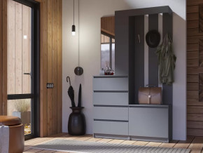 Прихожая Челси графит в Увате - uvat.mebel-tymen.ru | фото