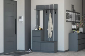 Прихожая Хилтон Графит в Увате - uvat.mebel-tymen.ru | фото