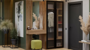 Прихожая «Порто» № 6 Яблоня Беллуно, Графит софт в Увате - uvat.mebel-tymen.ru | фото