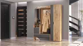 Прихожая Сабрина Дуб вотан/графит в Увате - uvat.mebel-tymen.ru | фото