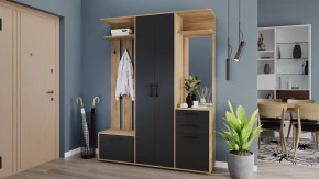 Прихожая «Витра» Дуб Крафт золотой, Антрацит в Увате - uvat.mebel-tymen.ru | фото