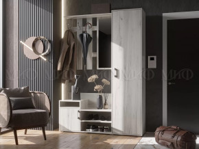 Прихожая Визит Дуб Крафт Белый в Увате - uvat.mebel-tymen.ru | фото