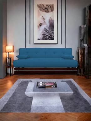 Прямой диван манго 1 Савана Деним/Планки орех в Увате - uvat.mebel-tymen.ru | фото