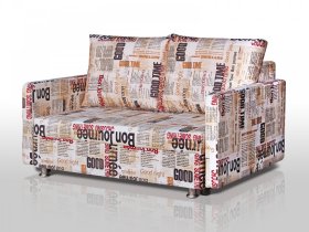 Диван Реал 120 с подлокотниками Газета в Увате - uvat.mebel-tymen.ru | фото