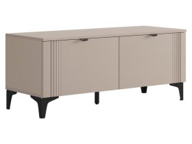 Тумба Рич кашемир/фрапучино матовый/черный в Увате - uvat.mebel-tymen.ru | фото