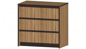 Серия Бостон Комод 3 ящика дуб вотан в Увате - uvat.mebel-tymen.ru | фото