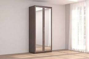 Шкаф 2-х дверный с зеркалом Кэт-4 Венге Диал в Увате - uvat.mebel-tymen.ru | фото