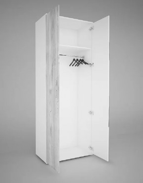 Шкаф 2-х створчатый EVO "Сорренто" с МДФ створкой БЕЗ зеркала в Увате - uvat.mebel-tymen.ru | фото