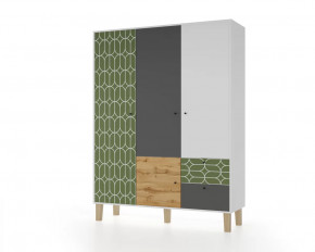 Шкаф 3-х створчатый "Story" (Овалы) в Увате - uvat.mebel-tymen.ru | фото