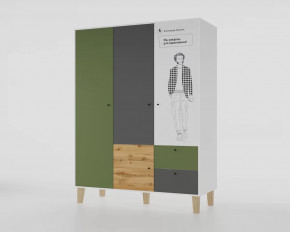 Шкаф 3-х створчатый "Story" (Пушкин) в Увате - uvat.mebel-tymen.ru | фото