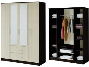 Шкаф 4-х створчатый Фиеста венге/лоредо в Увате - uvat.mebel-tymen.ru | фото