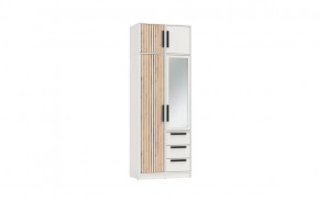 Шкаф для одежды 83.09 Вегас (2-х дв.) с зеркалом (ЛДСП Белый) в Увате - uvat.mebel-tymen.ru | фото