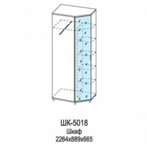 Шкаф для одежды и белья ШК-5018 Грейс в Увате - uvat.mebel-tymen.ru | фото