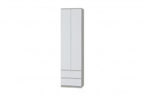 Шкаф для одежды Лори, дуб серый/белый в Увате - uvat.mebel-tymen.ru | фото
