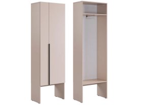 Шкаф двухдверный L600 Баско кашемир в Увате - uvat.mebel-tymen.ru | фото