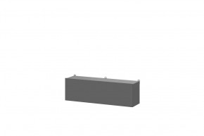 Шкаф навесной графит серый Денвер в Увате - uvat.mebel-tymen.ru | фото