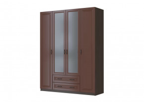 Шкаф ШР-4 "Кантри" 2 зеркала, орех в Увате - uvat.mebel-tymen.ru | фото