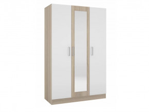 Шкаф трехстворчатый Леси Сонома-Белый в Увате - uvat.mebel-tymen.ru | фото