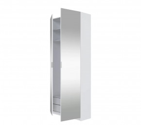 Шкаф в спальню с зеркалом MOBI белый REG/100 в Увате - uvat.mebel-tymen.ru | фото