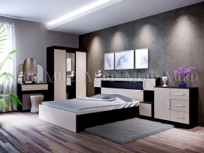 Спальный гарнитур Басямиф, дуб беленый/венге в Увате - uvat.mebel-tymen.ru | фото