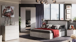 Спальный гарнитур «Хилтон» №1 Ателье светлый в Увате - uvat.mebel-tymen.ru | фото