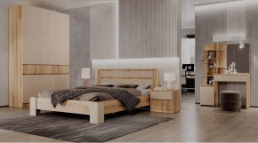 Спальный гарнитур Ленора Дуб вотан/Кашемир в Увате - uvat.mebel-tymen.ru | фото