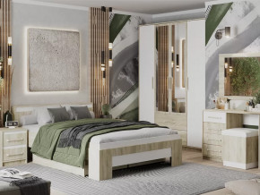 Спальный гарнитур Эдем-1 Дуб сонома/Белый жемчуг в Увате - uvat.mebel-tymen.ru | фото