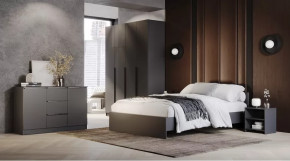 Спальный гарнитур Элегант Графит в Увате - uvat.mebel-tymen.ru | фото