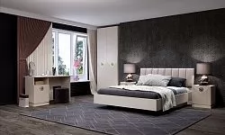 Спальня №2 "Капри" Сатин в Увате - uvat.mebel-tymen.ru | фото