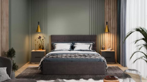 Спальня «Джоли» Дуб Крафт золотой, Графит матовый в Увате - uvat.mebel-tymen.ru | фото