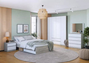 Спальня Лори, набор №ДС-1, дуб серый/белый в Увате - uvat.mebel-tymen.ru | фото