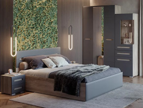 Спальня Наоми графит нубук в Увате - uvat.mebel-tymen.ru | фото