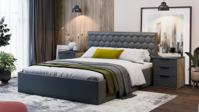 Спальня «Порто» Яблоня Беллуно, Графит софт в Увате - uvat.mebel-tymen.ru | фото