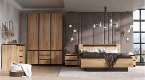 Спальня серия Бостон дуб вотан в Увате - uvat.mebel-tymen.ru | фото