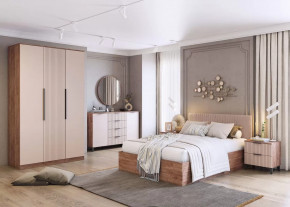 Спальня Тоскана, набор №2, дуб табачный/бисквит в Увате - uvat.mebel-tymen.ru | фото