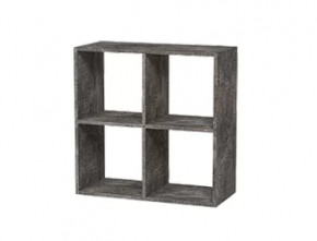 Стеллаж 4 секции графит Герда в Увате - uvat.mebel-tymen.ru | фото