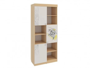 Стеллаж Форсаж дуб сонома/белый в Увате - uvat.mebel-tymen.ru | фото