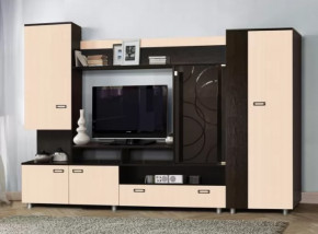 Стенка "Аллегро" вариант 3 венге Linum/дуб белфорт в Увате - uvat.mebel-tymen.ru | фото