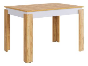 Стол обеденный раздвижной Гермес 2 дуб крафт золотой/белое дерево в Увате - uvat.mebel-tymen.ru | фото