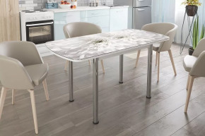 Стол Бостон-3 раздвижной, Флоренс, фотопечать/хром брифинг в Увате - uvat.mebel-tymen.ru | фото