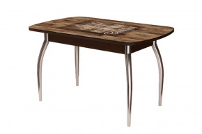 Стол Бостон, капучино/венге/хром триумф в Увате - uvat.mebel-tymen.ru | фото