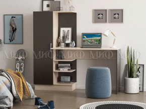 Стол компьютерный №1 Дуб беленый-венге в Увате - uvat.mebel-tymen.ru | фото