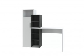 Стол компьютерный Комбо, белый-черный ясень/белый в Увате - uvat.mebel-tymen.ru | фото